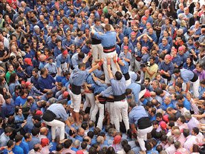 Fires 2015. Diada Castellera de Sant Narc&iacute;s amb Marrecs de Salt, Minyons de Terrassa i Capgrossos de Matar&oacute;
