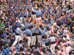 Fires 2015. Diada Castellera de Sant Narc&iacute;s amb Marrecs de Salt, Minyons de Terrassa i Capgrossos de Matar&oacute;