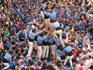 Fires 2015. Diada Castellera de Sant Narc&iacute;s amb Marrecs de Salt, Minyons de Terrassa i Capgrossos de Matar&oacute;