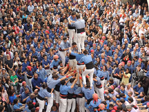 Fires 2015. Diada Castellera de Sant Narc&iacute;s amb Marrecs de Salt, Minyons de Terrassa i Capgrossos de Matar&oacute;