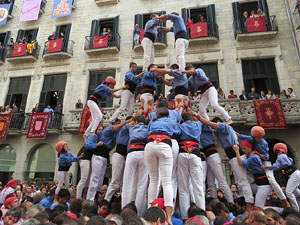 Fires 2015. Diada Castellera de Sant Narc&iacute;s amb Marrecs de Salt, Minyons de Terrassa i Capgrossos de Matar&oacute;