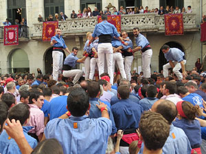 Fires 2015. Diada Castellera de Sant Narc&iacute;s amb Marrecs de Salt, Minyons de Terrassa i Capgrossos de Matar&oacute;