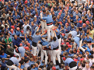 Fires 2015. Diada Castellera de Sant Narc&iacute;s amb Marrecs de Salt, Minyons de Terrassa i Capgrossos de Matar&oacute;