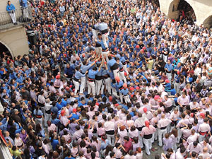 Fires 2015. Diada Castellera de Sant Narc&iacute;s amb Marrecs de Salt, Minyons de Terrassa i Capgrossos de Matar&oacute;