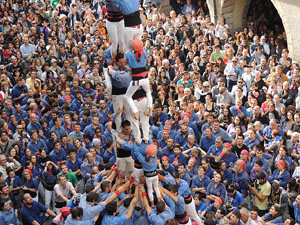 Fires 2015. Diada Castellera de Sant Narc&iacute;s amb Marrecs de Salt, Minyons de Terrassa i Capgrossos de Matar&oacute;