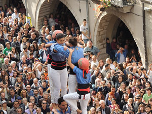 Fires 2015. Diada Castellera de Sant Narc&iacute;s amb Marrecs de Salt, Minyons de Terrassa i Capgrossos de Matar&oacute;