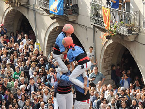 Fires 2015. Diada Castellera de Sant Narc&iacute;s amb Marrecs de Salt, Minyons de Terrassa i Capgrossos de Matar&oacute;