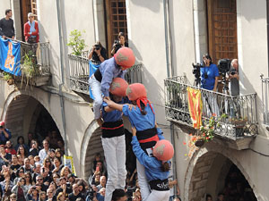 Fires 2015. Diada Castellera de Sant Narc&iacute;s amb Marrecs de Salt, Minyons de Terrassa i Capgrossos de Matar&oacute;
