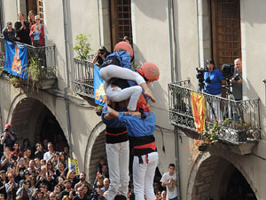 Fires 2015. Diada Castellera de Sant Narc&iacute;s amb Marrecs de Salt, Minyons de Terrassa i Capgrossos de Matar&oacute;