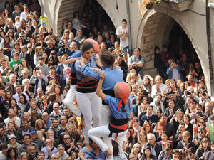 Fires 2015. Diada Castellera de Sant Narc&iacute;s amb Marrecs de Salt, Minyons de Terrassa i Capgrossos de Matar&oacute;