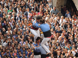 Fires 2015. Diada Castellera de Sant Narc&iacute;s amb Marrecs de Salt, Minyons de Terrassa i Capgrossos de Matar&oacute;