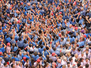 Fires 2015. Diada Castellera de Sant Narc&iacute;s amb Marrecs de Salt, Minyons de Terrassa i Capgrossos de Matar&oacute;