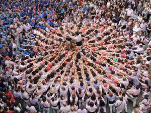 Fires 2015. Diada Castellera de Sant Narc&iacute;s amb Marrecs de Salt, Minyons de Terrassa i Capgrossos de Matar&oacute;