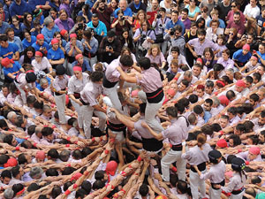 Fires 2015. Diada Castellera de Sant Narc&iacute;s amb Marrecs de Salt, Minyons de Terrassa i Capgrossos de Matar&oacute;