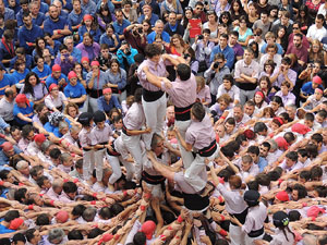 Fires 2015. Diada Castellera de Sant Narc&iacute;s amb Marrecs de Salt, Minyons de Terrassa i Capgrossos de Matar&oacute;
