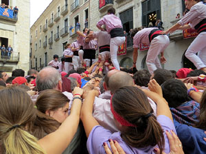 Fires 2015. Diada Castellera de Sant Narc&iacute;s amb Marrecs de Salt, Minyons de Terrassa i Capgrossos de Matar&oacute;