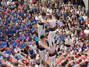 Fires 2015. Diada Castellera de Sant Narc&iacute;s amb Marrecs de Salt, Minyons de Terrassa i Capgrossos de Matar&oacute;