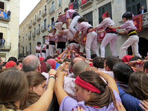 Fires 2015. Diada Castellera de Sant Narc&iacute;s amb Marrecs de Salt, Minyons de Terrassa i Capgrossos de Matar&oacute;