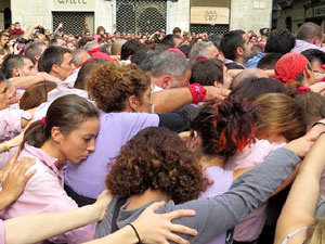 Fires 2015. Diada Castellera de Sant Narc&iacute;s amb Marrecs de Salt, Minyons de Terrassa i Capgrossos de Matar&oacute;