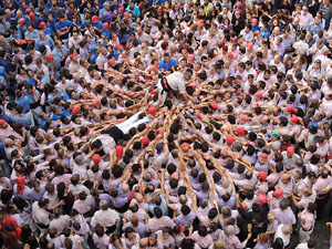 Fires 2015. Diada Castellera de Sant Narc&iacute;s amb Marrecs de Salt, Minyons de Terrassa i Capgrossos de Matar&oacute;