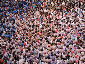 Fires 2015. Diada Castellera de Sant Narc&iacute;s amb Marrecs de Salt, Minyons de Terrassa i Capgrossos de Matar&oacute;