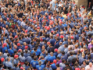 Fires 2015. Diada Castellera de Sant Narc&iacute;s amb Marrecs de Salt, Minyons de Terrassa i Capgrossos de Matar&oacute;