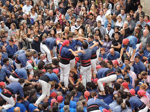 Fires 2015. Diada Castellera de Sant Narc&iacute;s amb Marrecs de Salt, Minyons de Terrassa i Capgrossos de Matar&oacute;