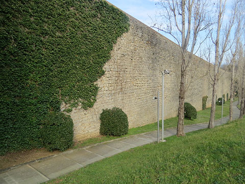 Vista exterior de la muralla de Sant Domènec
