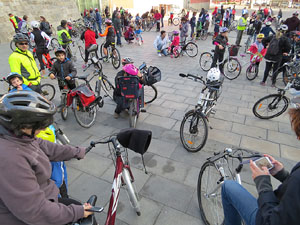 Bicicletada de Reis organitzada pel col·lectiu Moute en bici
