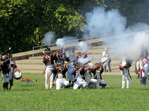 VIII Festa Reviu els Setges Napole&ograve;nics de Girona. Recreaci&oacute; d'una batalla al Parc de les Ribes del Ter