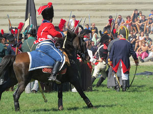 VIII Festa Reviu els Setges Napole&ograve;nics de Girona. Recreaci&oacute; d'una batalla al Parc de les Ribes del Ter