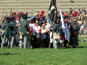 VIII Festa Reviu els Setges Napole&ograve;nics de Girona. Recreaci&oacute; d'una batalla al Parc de les Ribes del Ter
