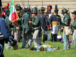 VIII Festa Reviu els Setges Napole&ograve;nics de Girona. Recreaci&oacute; d'una batalla al Parc de les Ribes del Ter
