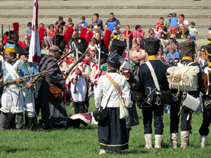VIII Festa Reviu els Setges Napole&ograve;nics de Girona. Recreaci&oacute; d'una batalla al Parc de les Ribes del Ter