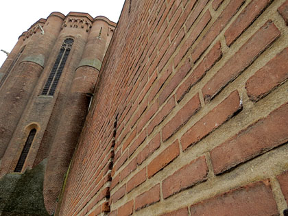 Murs del Palau de la Berbie, seu del museu Toulouse-Lautrec