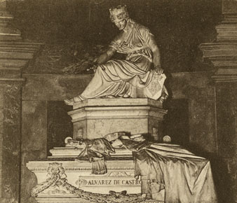 Mausoleu d'Álvarez de Castro emplaçat dins la capella de Sant Narcís. 1896