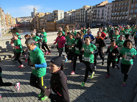 Cursa popular contra el càncer de Girona, organitzada per l'Associació Espanyola contra el Càncer