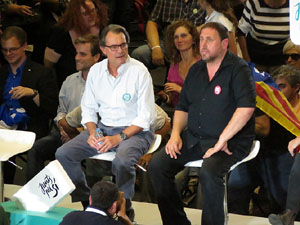 Acte de final de campanya per al 27S de Junts pel S&iacute;