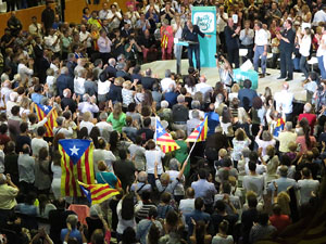 Acte de final de campanya per al 27S de Junts pel S&iacute;