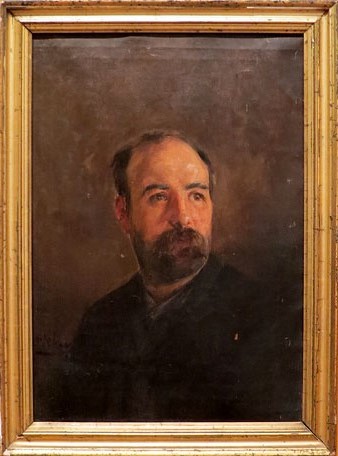 Rafael Masó Pagès. Autoretrat. s/d. Oli sobre tela. Col. Família de Narcís Masó, Girona