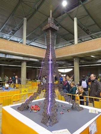 Detall del diorama Torre Eiffel