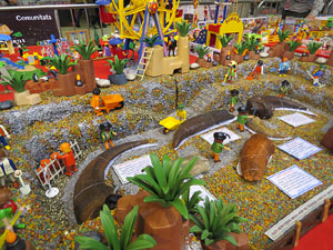 Fira de Girona. Fira de Playmobil de Girona organitzada per Esplay