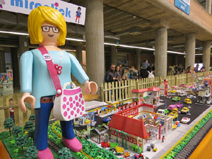 Fira de Girona. Fira de Playmobil de Girona organitzada per Esplay