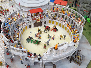 Fira de Girona. Fira de Playmobil de Girona organitzada per Esplay