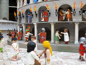 Fira de Girona. Fira de Playmobil de Girona organitzada per Esplay