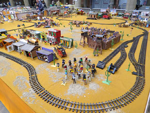Fira de Girona. Fira de Playmobil de Girona organitzada per Esplay