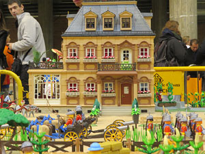 Fira de Girona. Fira de Playmobil de Girona organitzada per Esplay