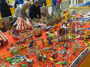 Fira de Girona. Fira de Playmobil de Girona organitzada per Esplay