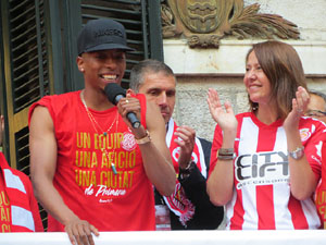 Celebraci&oacute; de l'ascens del Girona FC a primera divisi&oacute;