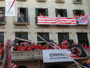 Celebraci&oacute; de l'ascens del Girona FC a primera divisi&oacute;